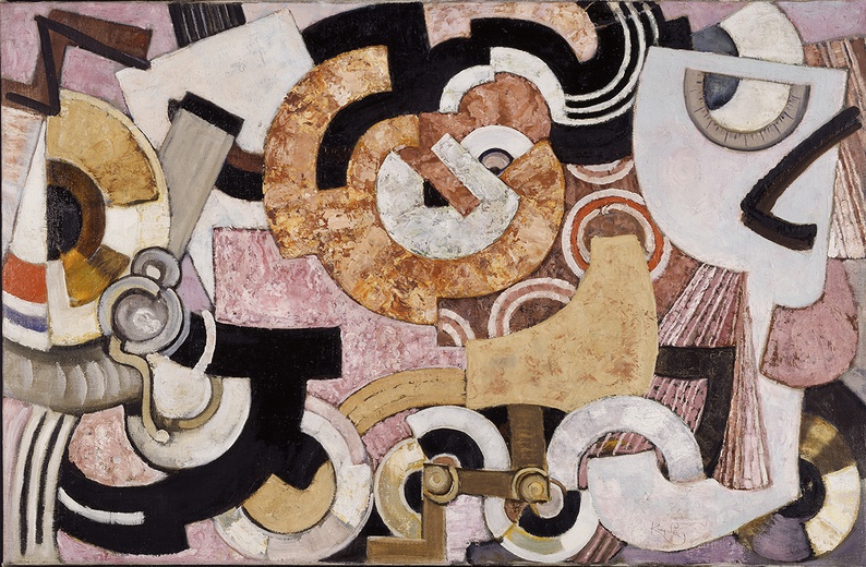 František Kupka , Jazz-hot n°I, 1935, Huile sur toile, 60 × 92 cm  © Centre Pompidou / photo : J.-C. Planchet / Dist. Rmn-Gp